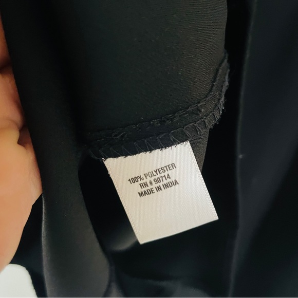 Studio Badgley Mischk pleated Sequin Bib Black Dress Large - Picture 10 of 12